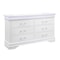 Global Furniture Usa Traditional Glam Crisp White W/ LED Charlie White Dresser With Led 734 - alternate 6